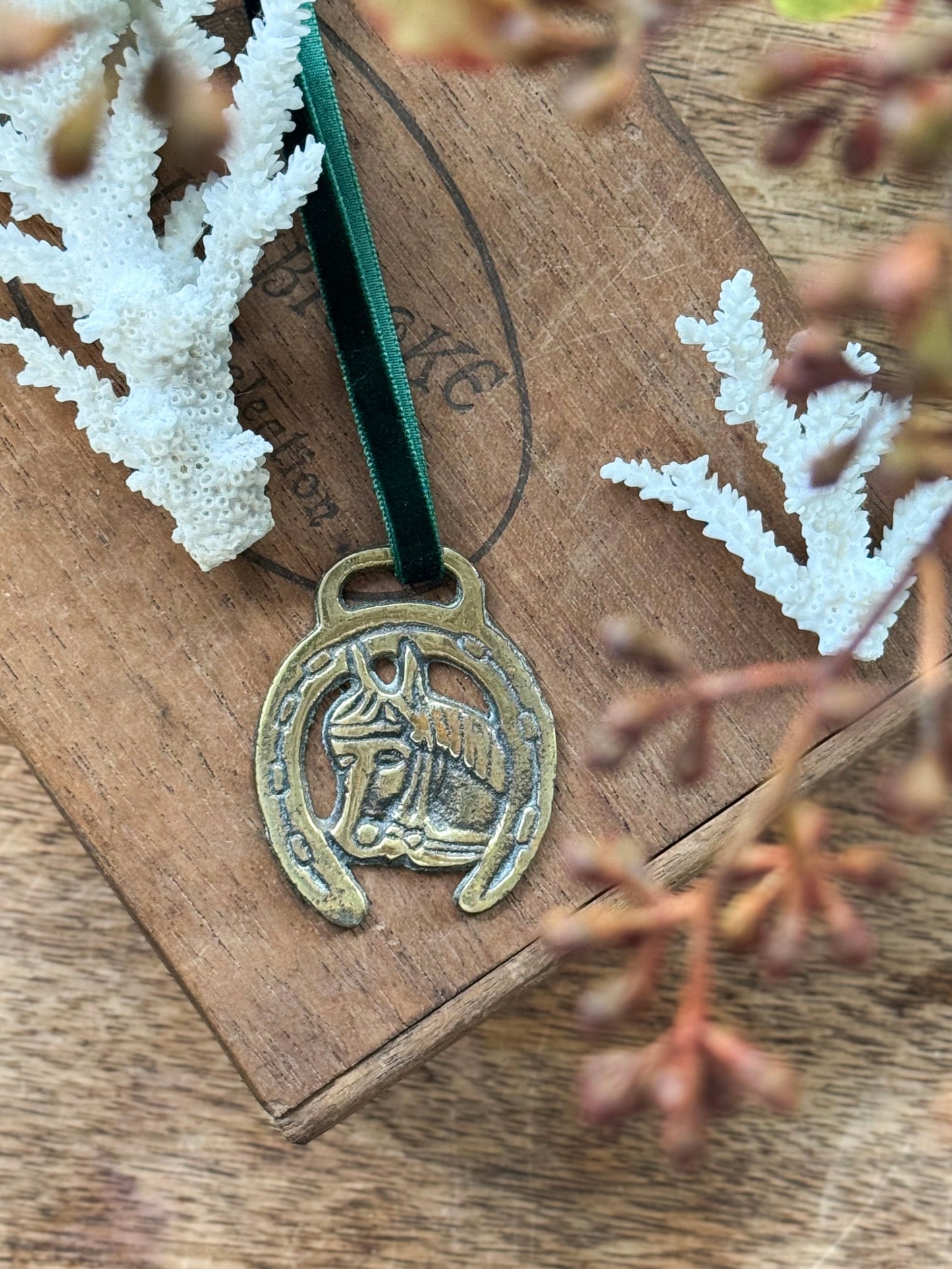 Vintage Solid Brass Token - Lucky Horse