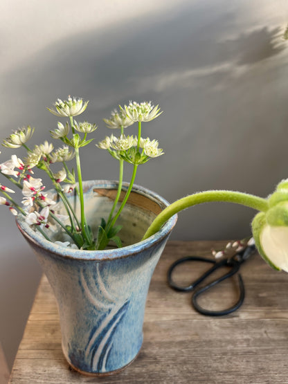 Abstract Studio Pottery Posy Vase
