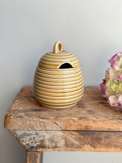 Vintage Welsh Studio Pottery Honey Pot, Betws-y-Coed Pottery, North Wales