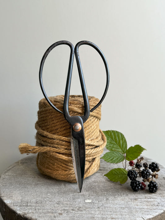 Large Vintage Japanese Bonsai Scissors & Vintage Garden Twine