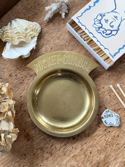 Vintage Brass “Pocket Change” Dish