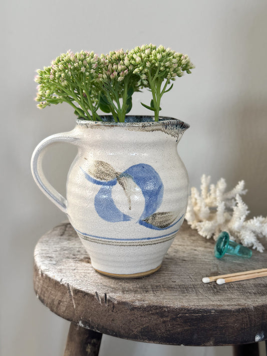 Vintage 1979s Studio Pottery Jug by Glynn Ward, Birkenhead Park Pottery (with Stan Johnson ‘SJ’ stamp)