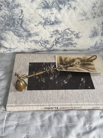 Vintage Handmade Solid Brass Bird Candle Snuffer