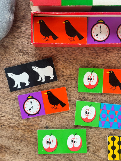 Vintage 1970s Galt Toys Picture Dominoes - Complete Set