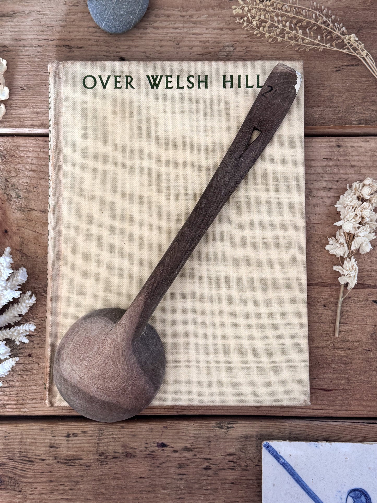 Antique Hand-Carved Welsh Cawl Spoon (Option 1)