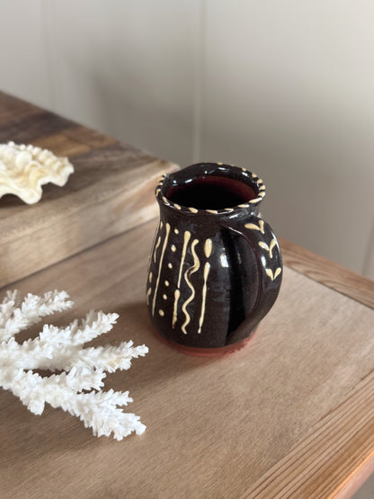 Anglesey Pottery Miniature Slipware Creamer by Janet Edwards