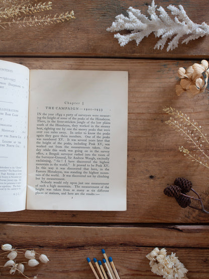 Very Rare 1934 The Challenge of Everest by George Joseph Cons - Original Clothbound Edition
