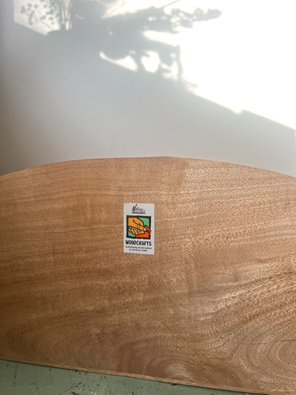 Midcentury Hand-Carved Floral Desk Tidy