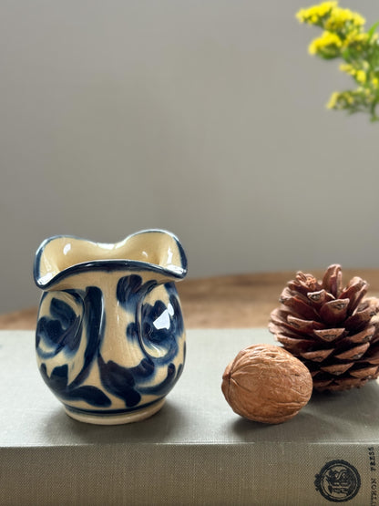 Antique Aller Vale Studio Pottery Pinched Vase