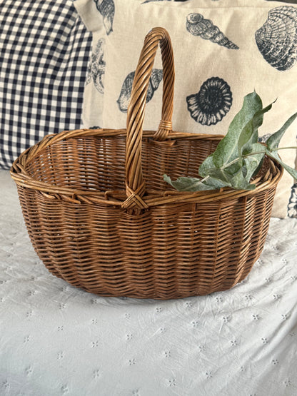 Vintage Wicker Foraging Basket