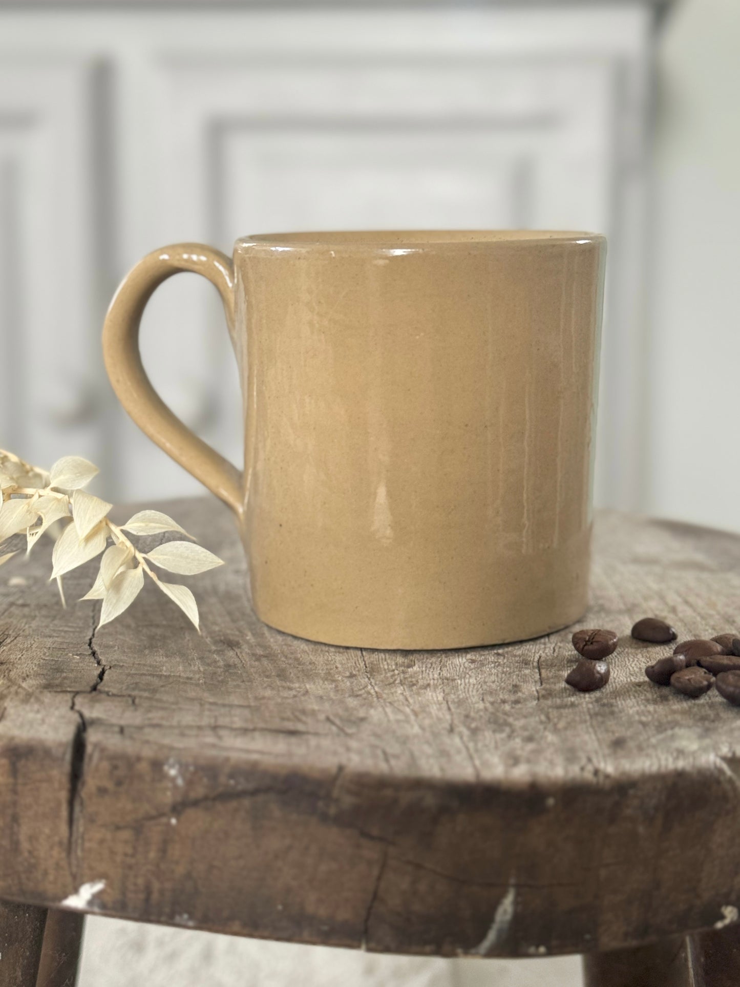 Vintage English Stoneware ‘Hot Coffee’ Mug