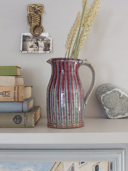 Vintage Robert Goldsmith Selborne Pottery Striped Stoneware Jug