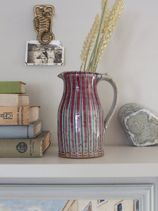 Vintage Robert Goldsmith Selborne Pottery Striped Stoneware Jug