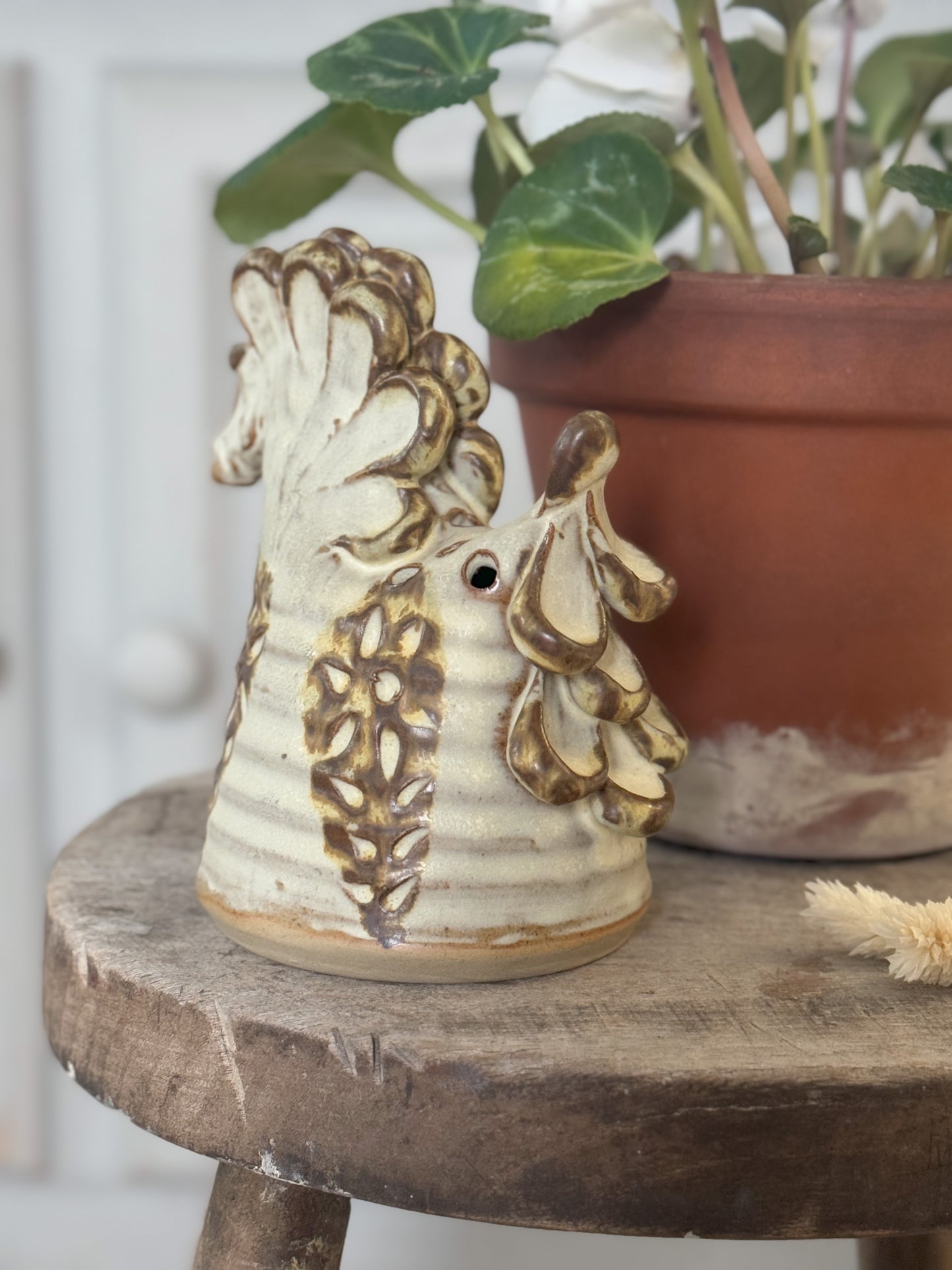 Studio Pottery Abstract Horse Sculpture | Vase