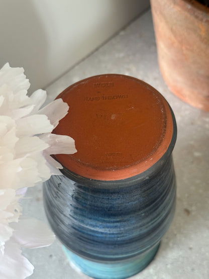 Vintage Handmade Studio Pottery Vase by Wold Pottery, Yorkshire