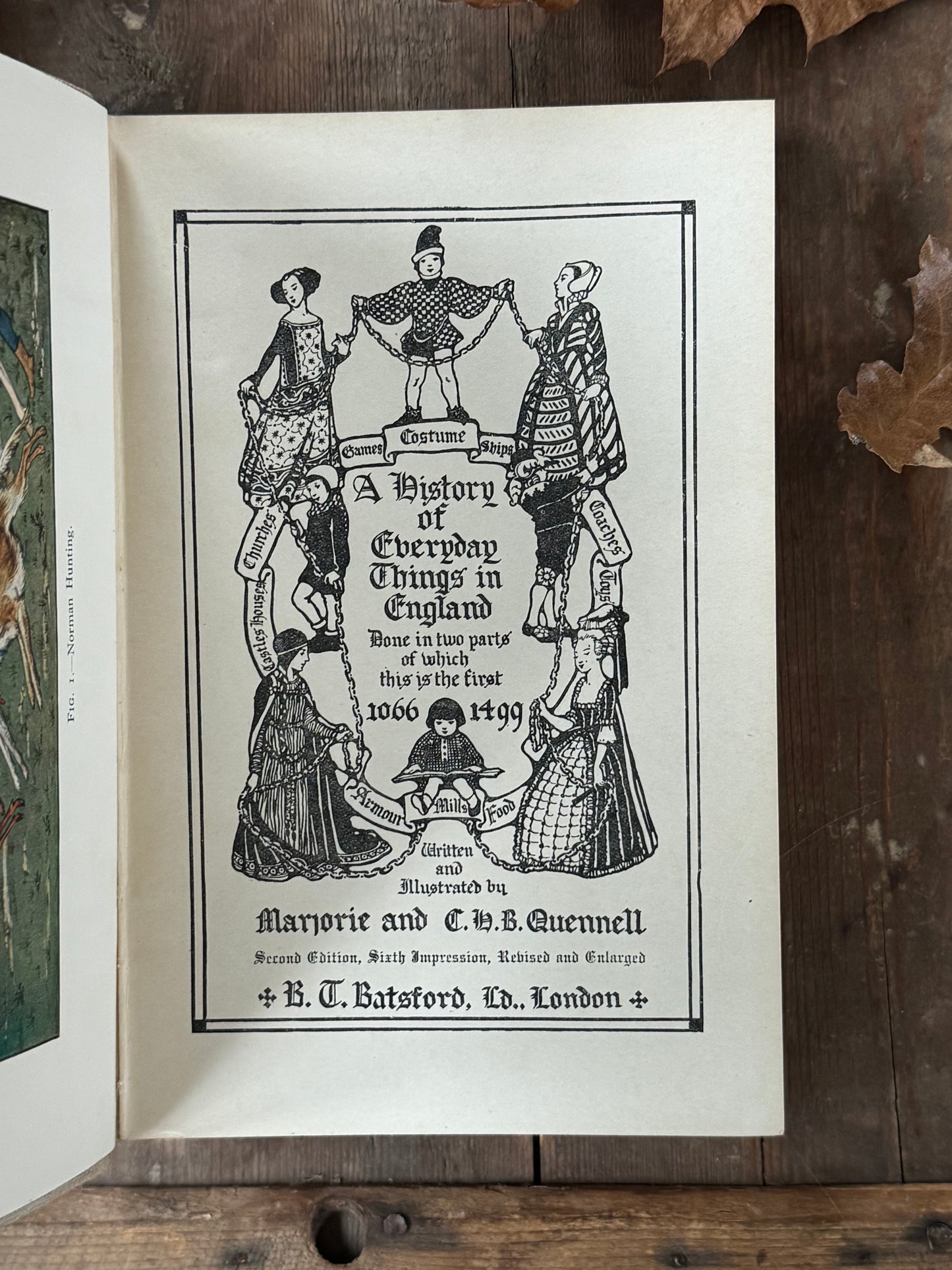 A History of Everyday Things in England: 1066–1499 - Marjorie & C.H.B. Quennell, Sixth Impression, 1931