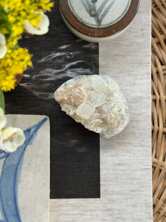 Natural Apophyllite Crystal Cluster Specimen (Option 5)