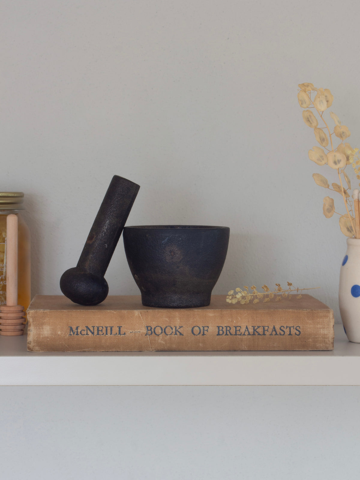 Vintage Cast Iron Miniature Apothecary Pestle & Mortar