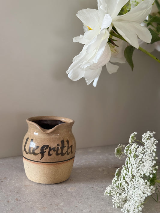 Rare Welsh Studio Pottery ‘Llefrith’ Creamer – Abaty Pottery, c.1970s