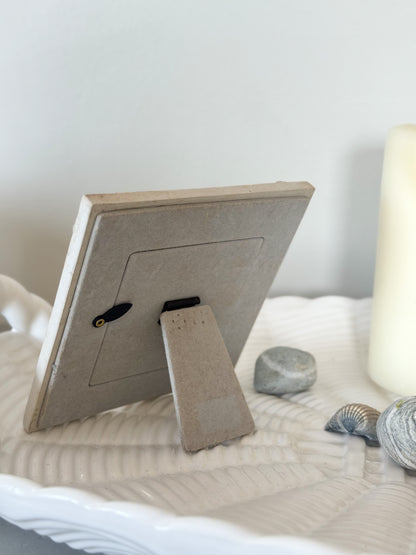 Vintage Ceramic Seashell Photo Frame