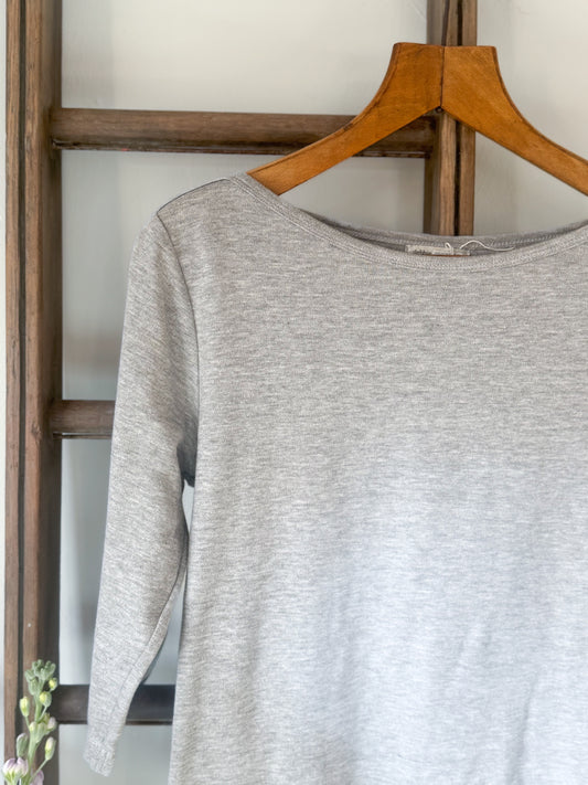 Vintage 100% Cotton Soft Grey Top — Debbie Morgan, Size S/M