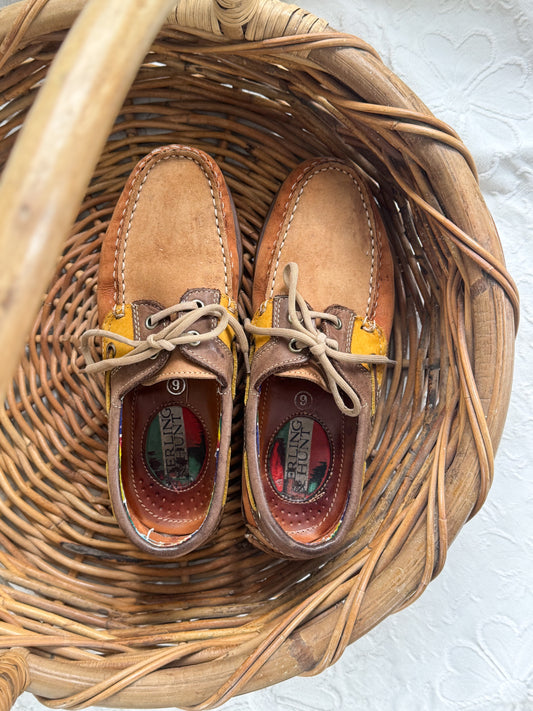 Vintage 1980s Sterling & Hunt Deck Shoes – Size 6
