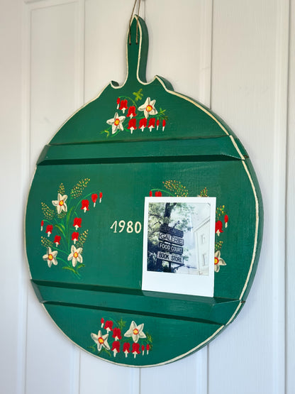 Vintage Hand-Painted Folk Art Plaque — West Berlin, 1980