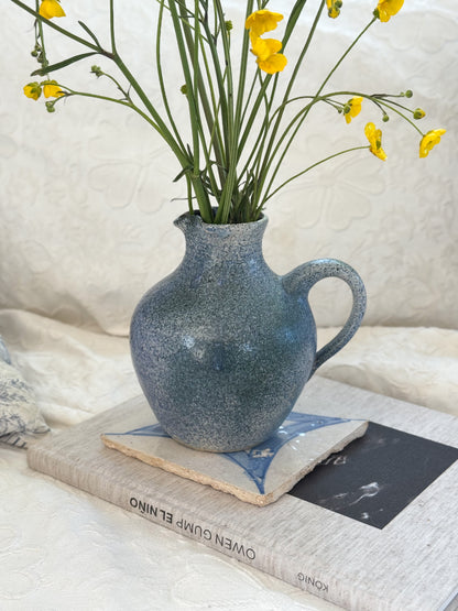Vintage Speckled German Studio Pottery Jug, West Berlin