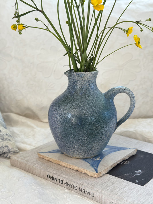 Vintage Speckled German Studio Pottery Jug, West Berlin