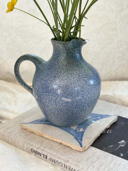 Vintage Speckled German Studio Pottery Jug, West Berlin