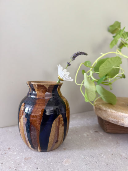 Vintage Studio Pottery Drip Glaze Pot