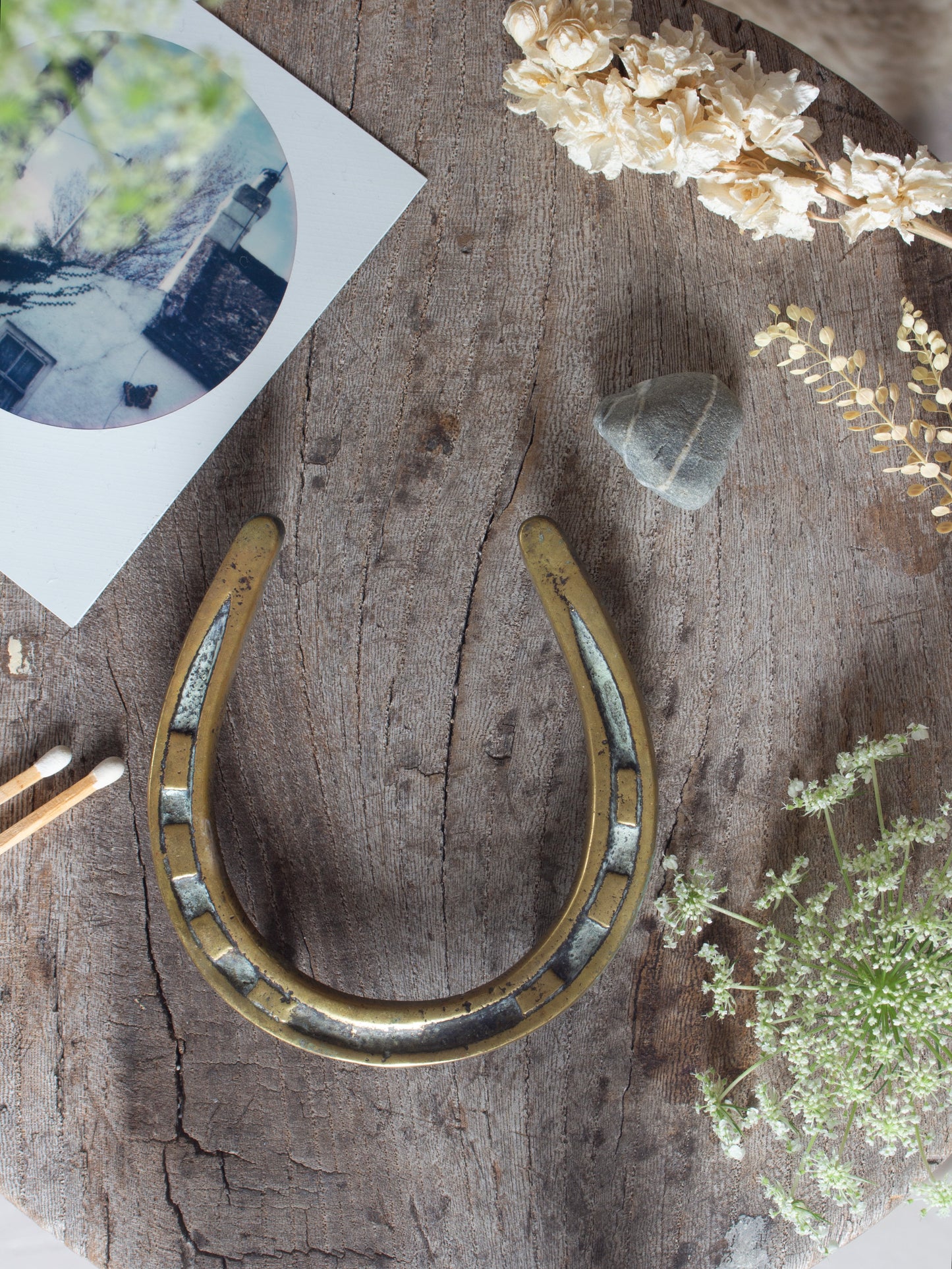 Vintage Solid Brass Lucky Horseshoe