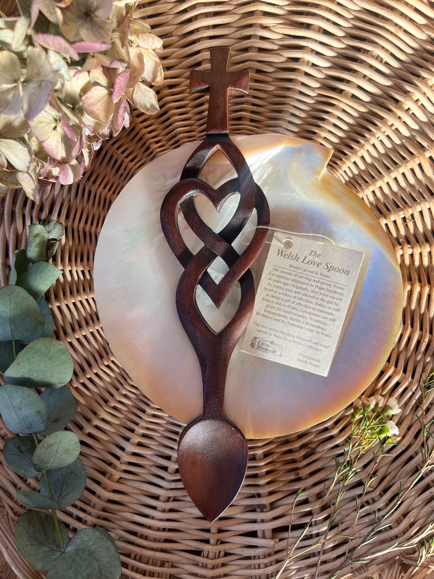 Vintage Welsh Love Spoon (Option 2)