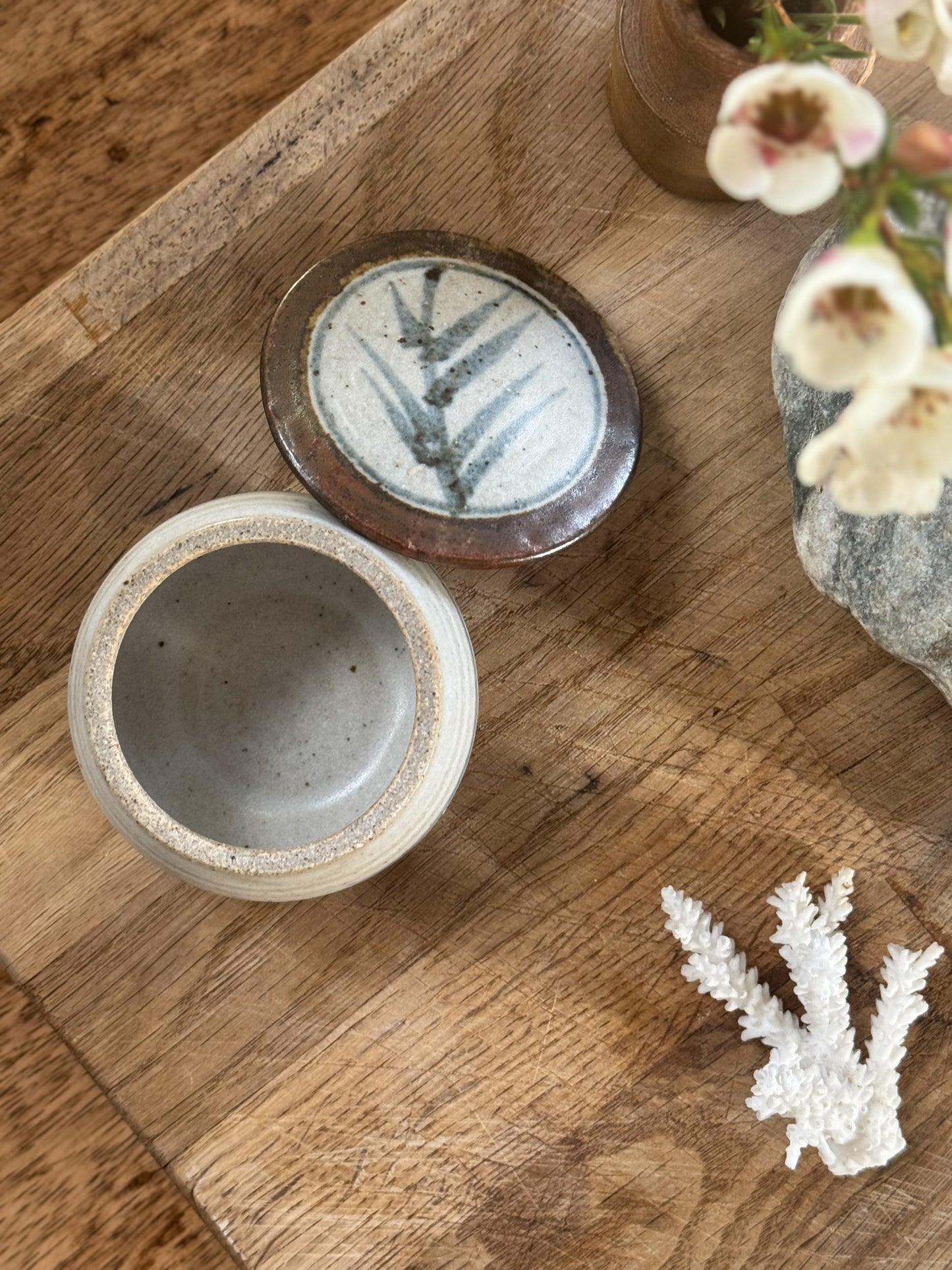 Vintage Studio Pottery Trinket Box