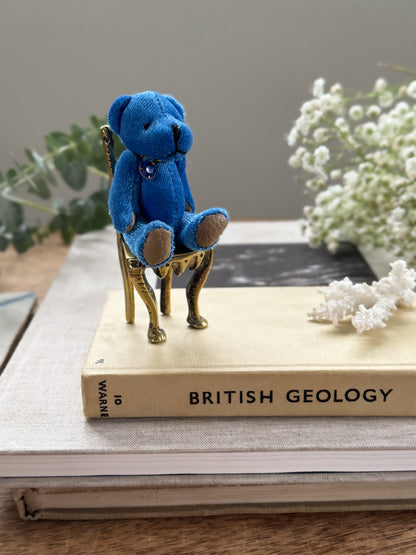 Vintage Miniature Blue Teddy Bear ‘Tiny Ted’