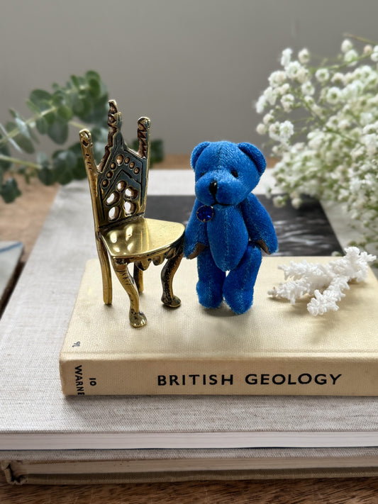 Vintage Miniature Blue Teddy Bear ‘Tiny Ted’