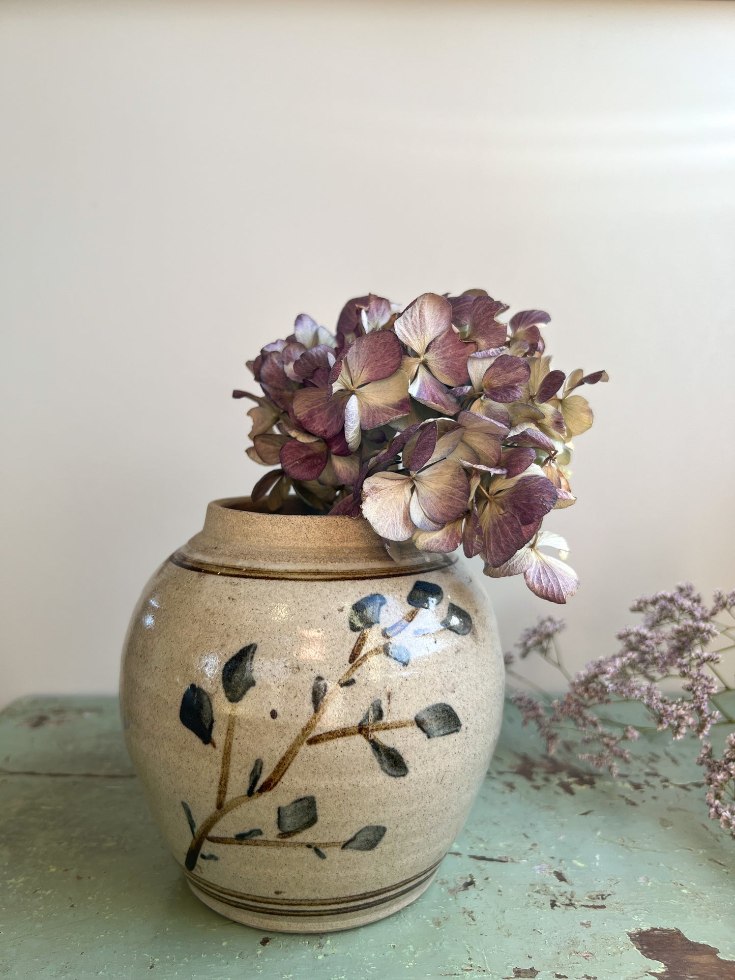 Vintage Pen Y Bonc Studio Pottery Vase, Amlwch, Anglesey, North Wales