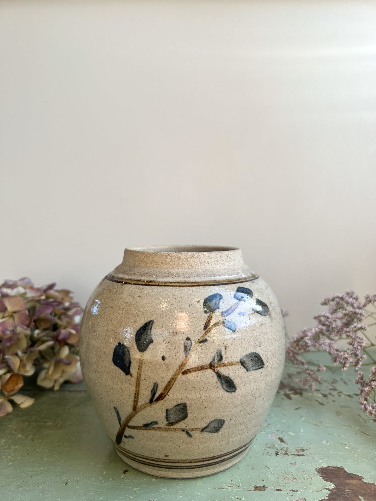 Vintage Pen Y Bonc Studio Pottery Vase, Amlwch, Anglesey, North Wales