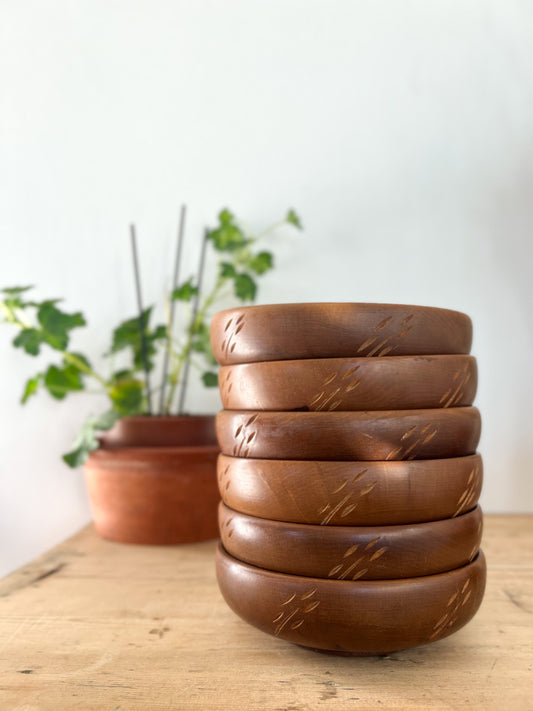 Midcentury Solid Teak Baribocraft Canada Bowls